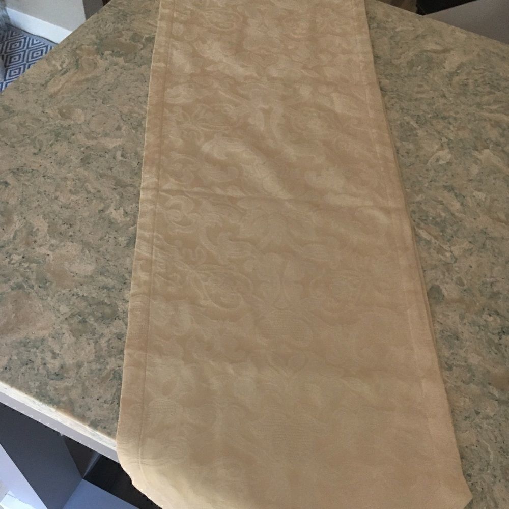 Table  Runner size 14x60” in Creme Color